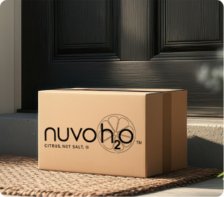 NuvoLuxe package delivered at the front door