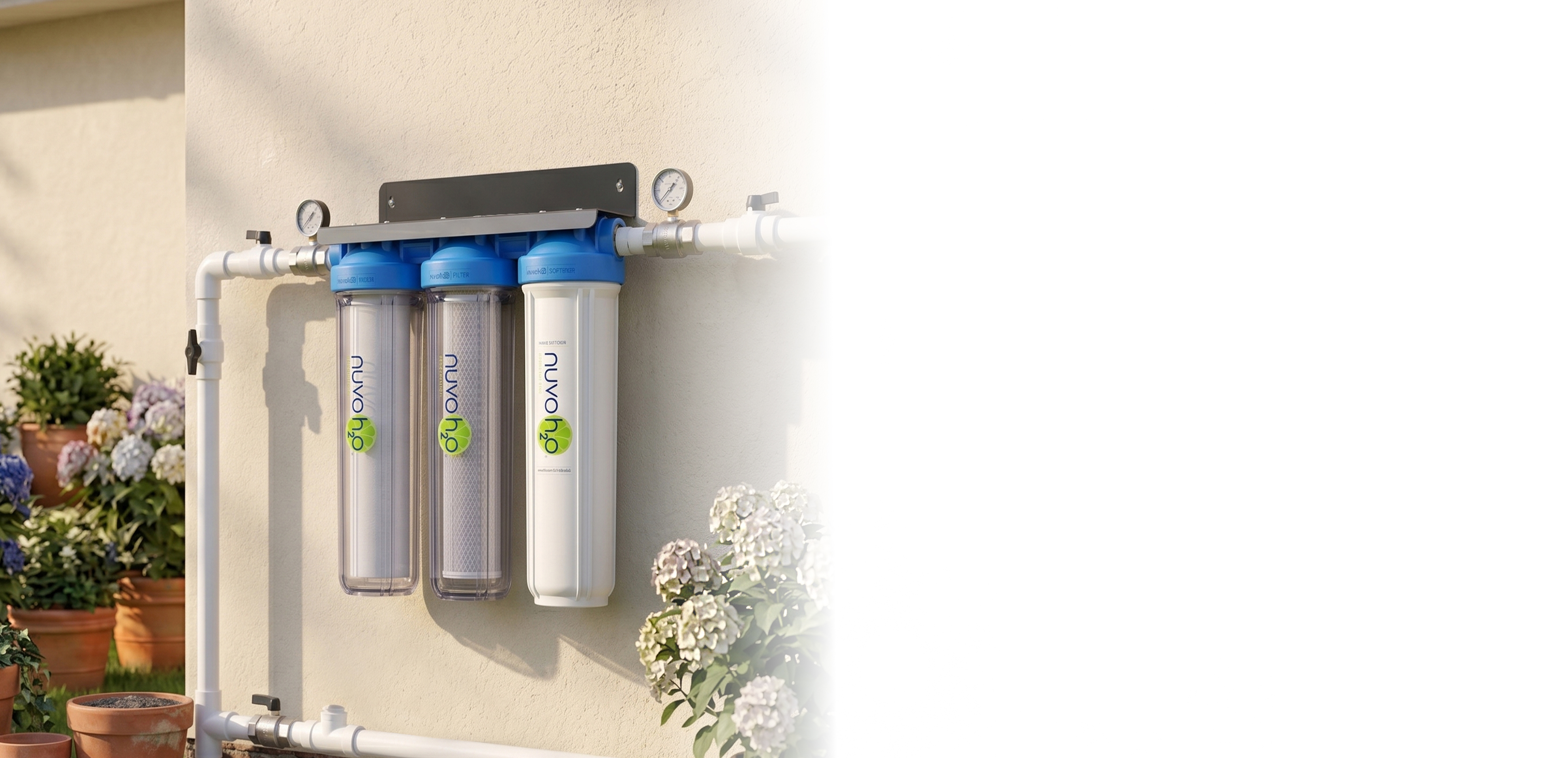 Installed NuvoH2O Manor Trio system