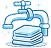 pipes and laundry icon