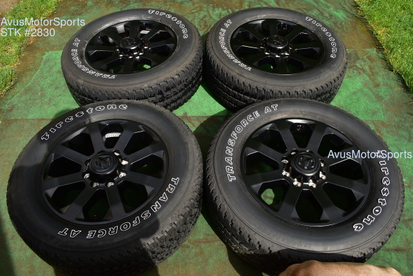 20" Dodge Ram Night Edition OEM Factory Black Wheels Tires 2500 3500 2021 2022 oem2830
