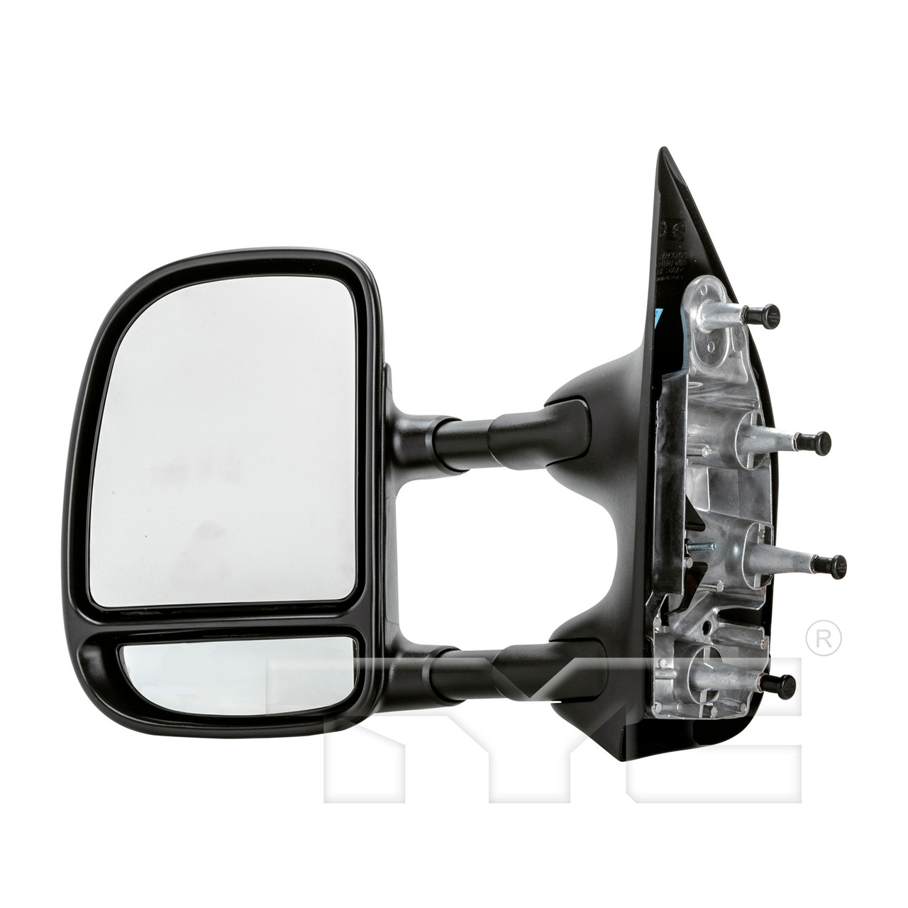 Pair Of Folding Manual Side Mirrors For 2002-2008 Ford Econoline Vans - Black 11 thumbnail image