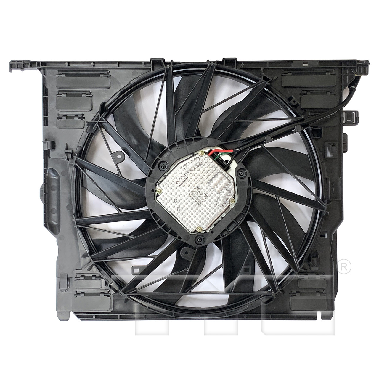 2011 BMW 740Li Base Dual Radiator and Condenser Fan Assembly