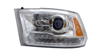 2011 Ram 3500 Headlight Set Halogen Chrome Housing Pair Driver and Passenger Side