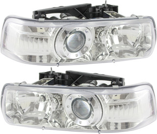 2006 Chevrolet Suburban 2500 Headlight Set Halogen Pair Driver and Passenger Side