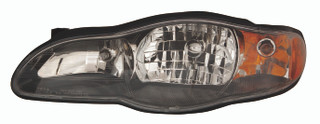 2002 Chevrolet Monte Carlo Headlight Set Halogen Black Housing Pair Driver and Passenger Side