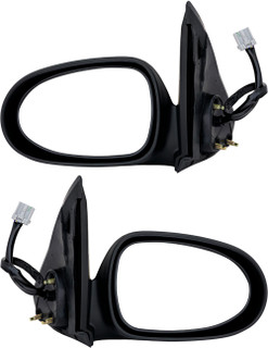 2005 Nissan Sentra Side Door View Mirror Power Operated Heated Non-Folding Pair Set Left Driver and Passenger Right Side