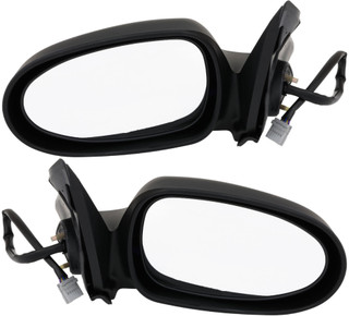 2000 Nissan Sentra Side Door View Mirror Power Operated Heated Non-Folding Pair Set Left Driver and Passenger Right Side