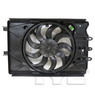 2015 Fiat 500L Dual Radiator and Condenser Fan Assembly