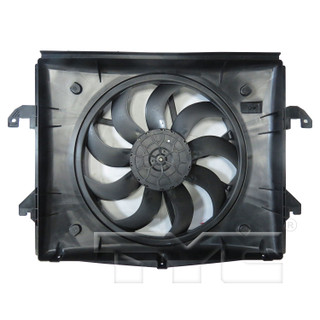 2013 Ram 1500 Dual Radiator and Condenser Fan Assembly 3.6L 6 Cylinder