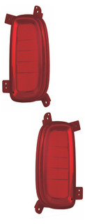 2015 Kia Sorento Bumper Reflector Rear Pair Set Left Driver and Passenger Right Side