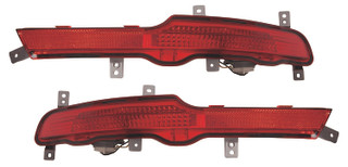 2012 Kia Sportage Bumper Reflector Rear Pair Set Left Driver and Passenger Right Side