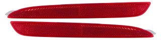 2010 Mazda 3 Sedan 4 Door Reflector Assembly Rear Pair Set Left Driver and Passenger Right Side