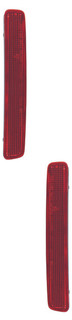 2017 Toyota Prius V Bumper Reflector Rear Pair Set Left Driver and Passenger Right Side