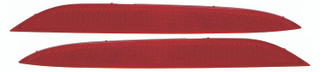 2014 Kia Forte Sedan 4 Door Bumper Reflector Rear Pair Set Left Driver and Passenger Right Side