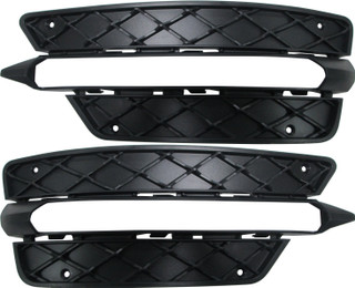 2012 Mercedes Benz C Class Bumper Grill Trims - Driver Left and Passenger Right Side