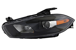 2013-2015 Dodge Dart Headlight Driver Left Side Halogen Black Trim