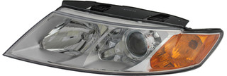 2009-2010 Kia Optima Headlight Driver Left Side Halogen Chrome Trim
