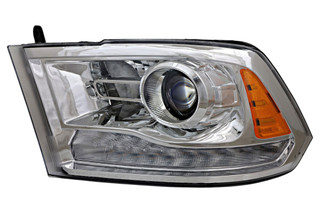 2016-2018 Ram 1500 Headlight Driver Left Side Halogen Chrome Trim