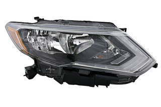 2017-2019 Nissan Rogue Headlight Passenger Right Side Halogen