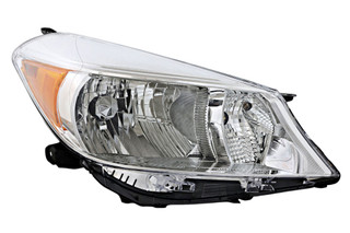 2012-2014 Toyota Yaris Hatchback Headlight Passenger Right Side Halogen For Hatchback Without Sport Package