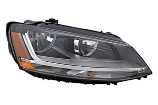 2015-2018 Volkswagen Jetta Headlight Passenger Right Side Halogen