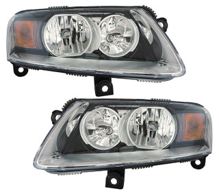 2009-2011 Audi A6 Headlights Driver Left and Passenger Right Side Halogen