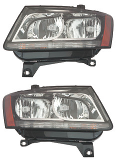 2013-2014 Audi SQ5 Headlights Driver Left and Passenger Right Side Halogen