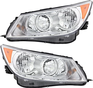 2010-2013 Buick Allure Headlights Driver Left and Passenger Right Side Halogen
