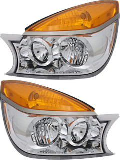 2002-2003 Buick Rendezvous Headlights Driver Left and Passenger Right Side Halogen
