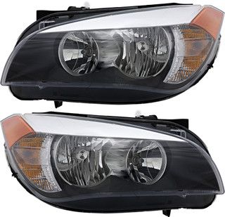 2013-2015 BMW X1 Headlights Driver Left and Passenger Right Side Halogen