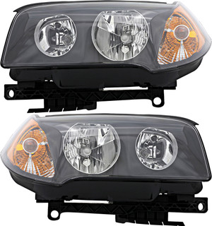 2004-2006 BMW X3 Headlights Driver Left and Passenger Right Side Halogen