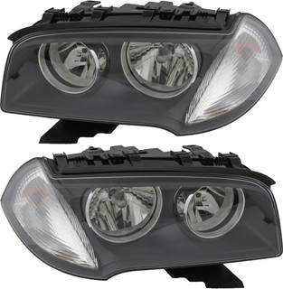 2007-2010 BMW X3 Headlights Driver Left and Passenger Right Side Halogen