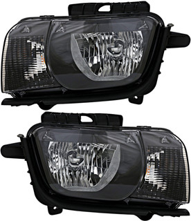 2010-2013 Chevrolet Camaro Headlights Driver Left and Passenger Right Side Halogen