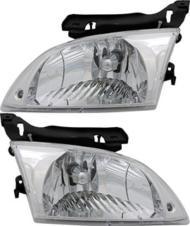 2000-2002 Chevrolet Cavalier Headlights Driver Left and Passenger Right Side Halogen