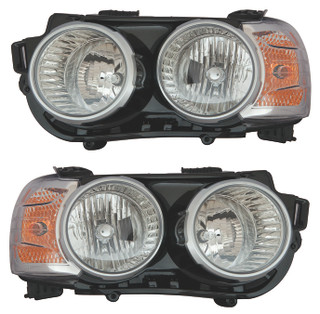 2014-2015 Chevrolet Sonic Sedan Headlights Driver Left and Passenger Right Side Halogen