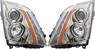 2008-2014 Cadillac CTS Sedan Headlights Driver Left and Passenger Right Side Halogen