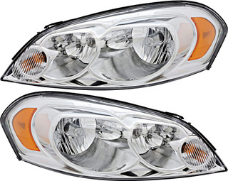 2006-2007 Chevrolet Monte Carlo Headlights Driver Left and Passenger Right Side Halogen