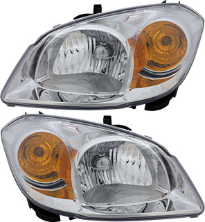 2005-2006 Pontiac Pursuit Headlights Driver Left and Passenger Right Side Halogen