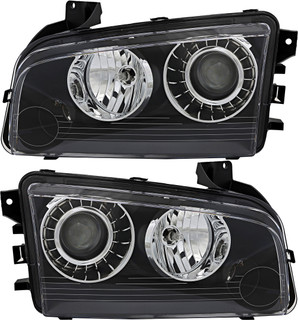 2008-2010 Dodge Charger Headlights Driver Left and Passenger Right Side HID/Xenon
