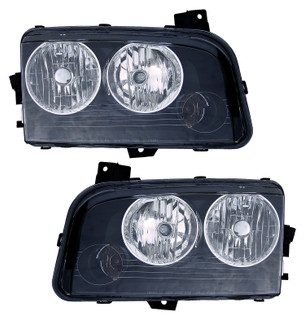 2006-2010 Dodge Charger Headlights Driver Left and Passenger Right Side Halogen