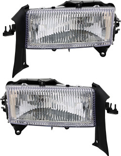 1997-2004 Dodge Dakota Headlights Driver Left and Passenger Right Side Halogen