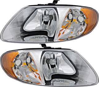 2001-2007 Dodge Grand Caravan Headlights Driver Left and Passenger Right Side Halogen