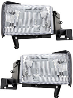 1994-2002 Dodge Ram 1500 Headlights Driver Left and Passenger Right Side Halogen