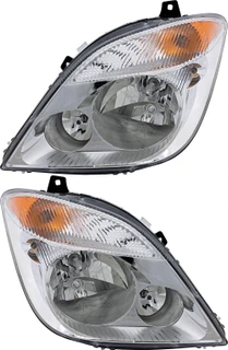 2007-2009 Dodge Sprinter 3500 Headlights Driver Left and Passenger Right Side Halogen