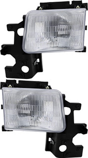 1994 Dodge B350 Headlights Driver Left and Passenger Right Side Halogen