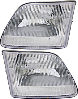 1997-2002 Ford Expedition Headlights Driver Left and Passenger Right Side Halogen
