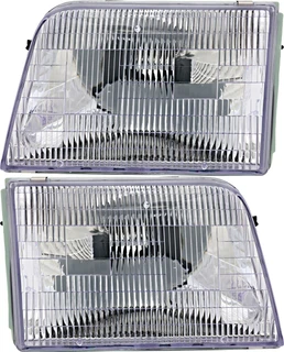 1993-1997 Ford Ranger Headlights Driver Left and Passenger Right Side Halogen