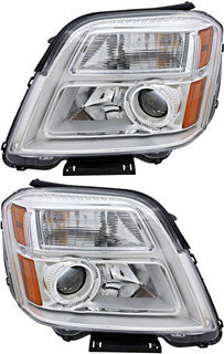2010-2015 GMC Terrain Headlights Driver Left and Passenger Right Side Halogen