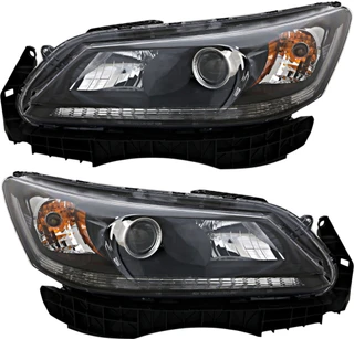 2013-2015 Honda Accord Sedan EX/EX-L/LX/Sport V4 2.4L Headlights Driver Left and Passenger Right Side Halogen