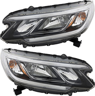 2015-2016 Honda CRV LX Headlights Driver Left and Passenger Right Side Halogen